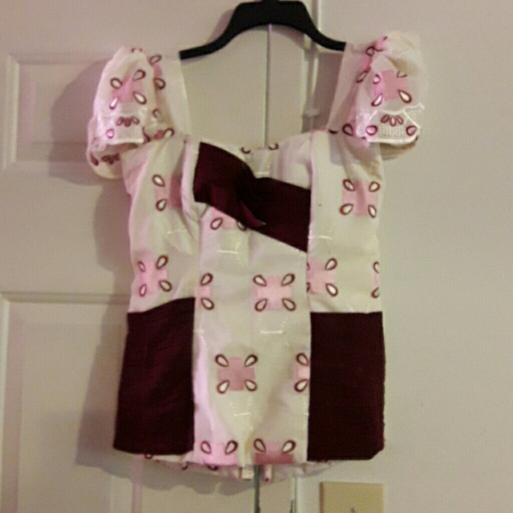 Pink Color Skirt and Blouse dress